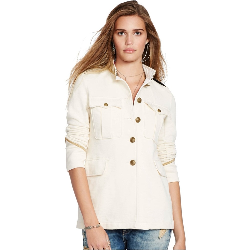 Denim & Supply Ralph Lauren French Terry Military Jacket